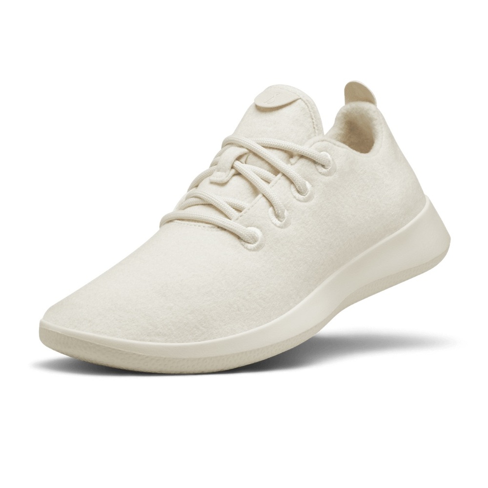 Women's Wool Runners - Natural White (Cream Sole)